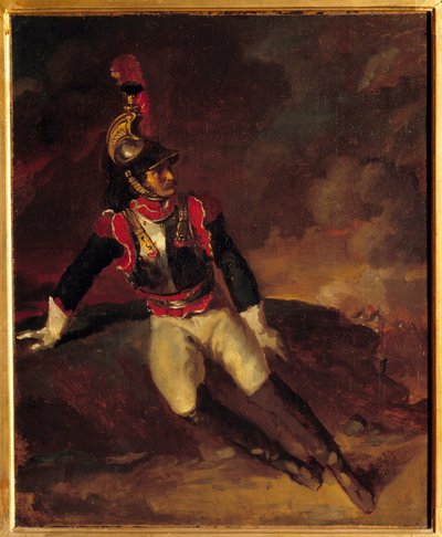 Ett slagskepp gör ont. Målning av Theodore Gericault (1791-1824) av Theodore Gericault