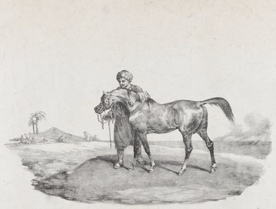 En arabisk häst, 1821 av Theodore Gericault