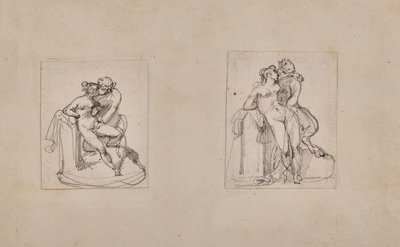 Antiope skändad av Jupiter i en satyrs gestalt av Theodore Gericault