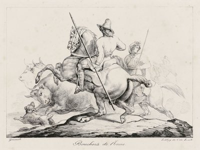 Slaktare i Rom (Roman Butchers) av Theodore Gericault
