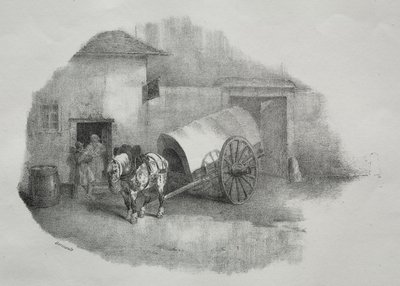 Vagnshäst ut ur stringers av Theodore Gericault