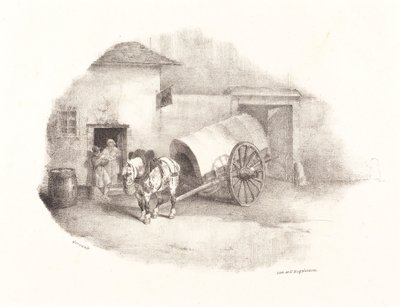 Vagnhäst ut ur Limons av Theodore Gericault