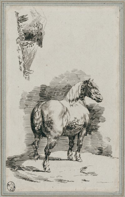 En gråprickig häst (A Dapple-Gray Horse) av Theodore Gericault