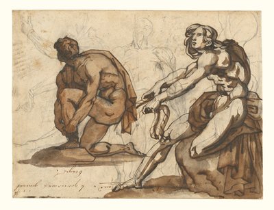 Klassiska nakenbilder (framsidan); Klassiska statyer (baksidan) av Theodore Gericault