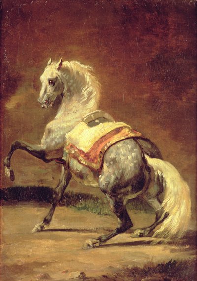 Prickig grå häst av Theodore Gericault