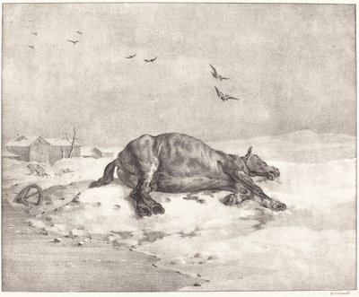 Död häst av Theodore Gericault