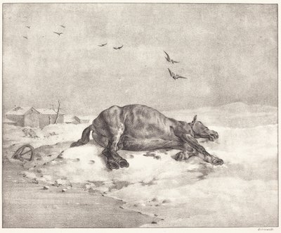 Död häst av Theodore Gericault