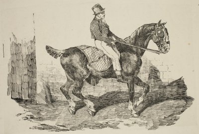 Géricault - Vagnhäst riden av en palfrenier, 1820 av Theodore Gericault