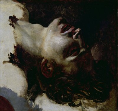 Huvud av en död ung man, före 1819 av Theodore Gericault