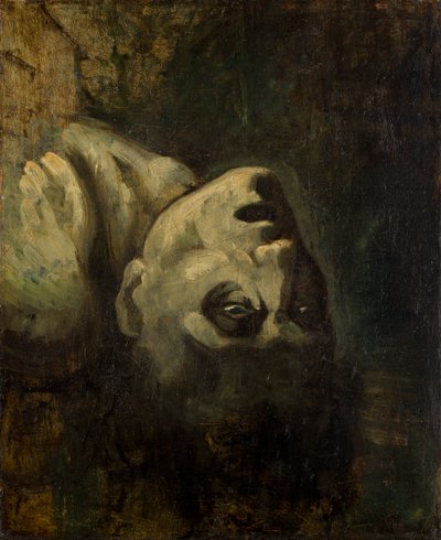 Huvudet på en drunknad man av Theodore Gericault