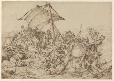 Flotten med de skeppsbrutna från fregatten ”De Médusa” av Theodore Gericault