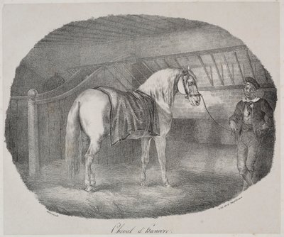 Häst från Hannover av Theodore Gericault