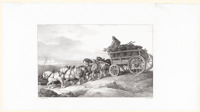 Kolvagnen (The Coal Wagon) av Theodore Gericault