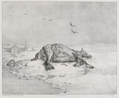 Den döda hästen (The Dead Horse) av Theodore Gericault