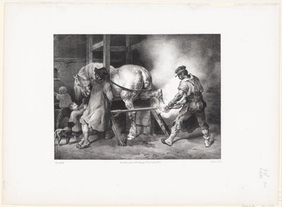 Le Maréchal flamand (Den flamländske smeden) av Theodore Gericault