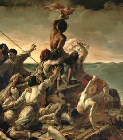Le Radeau de la Meduse - Flotten från "Medusa" ... av Theodore Gericault