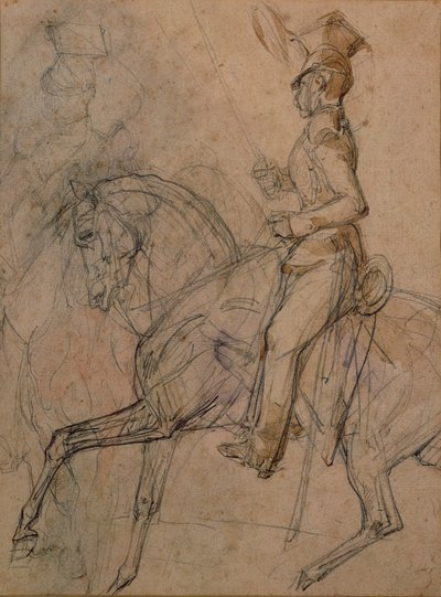 Officer för de polska Lancers av Theodore Gericault