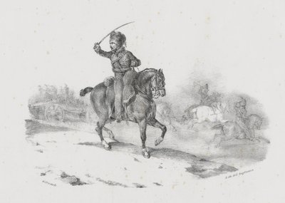 Artilleriofficer som leder anfallet (An Artillery Officer Commanding the Charge) av Theodore Gericault