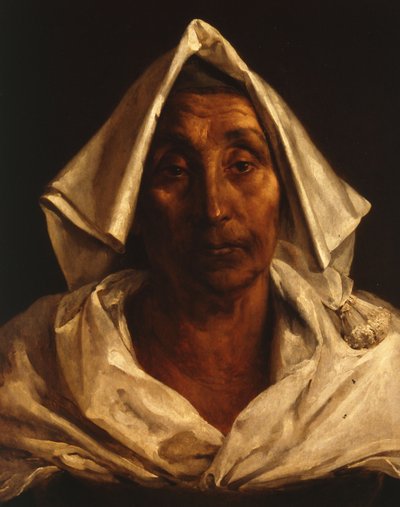 Gammal italiensk kvinna av Theodore Gericault