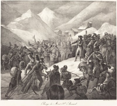 Passage du Mont St. Bernard (Napoleons armé som korsar St. Bernard-passet) av Theodore Gericault
