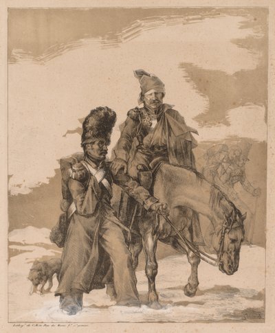 Återkomst från Ryssland, ca. 1818. av Theodore Gericault