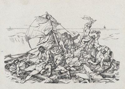 Meduses skeppsbrott, 1820 av Theodore Gericault