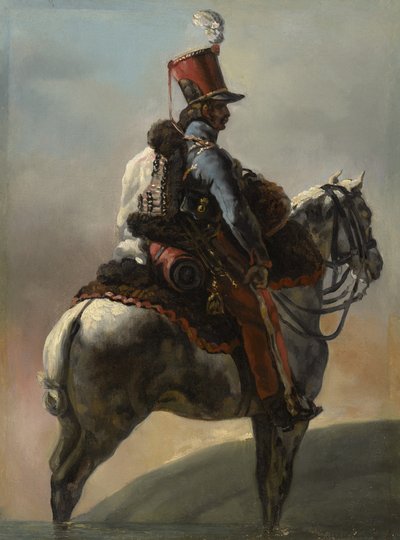 Studie efter "Husarernas trumpetare", c.1815?-27 av Theodore Gericault