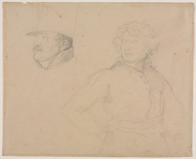 Studie av två soldater av Theodore Gericault