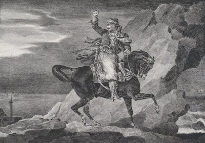 The Giaour, 1820. av Theodore Gericault
