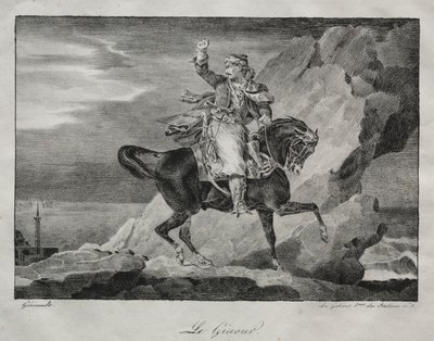 The Giaour, 1820. av Theodore Gericault