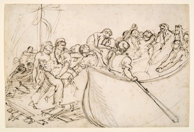 Räddningen av de överlevande från flotten ”Medusa” av Theodore Gericault