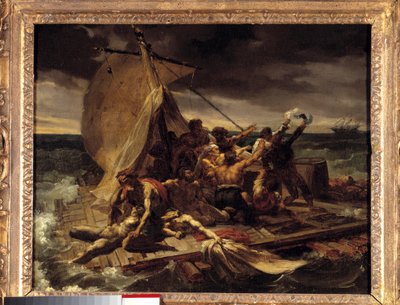 Flotten av Meduse Premiere skisser. Målning av Theodore Gericault (1791-1824). Dämpa. 0,37 X 0,46 m. av Theodore Gericault