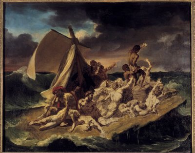 Flotten av Meduse Sketch. Målning av Theodore Gericault (1791-1824). 1816 Sön. 0,65 X 0,83 m. av Theodore Gericault