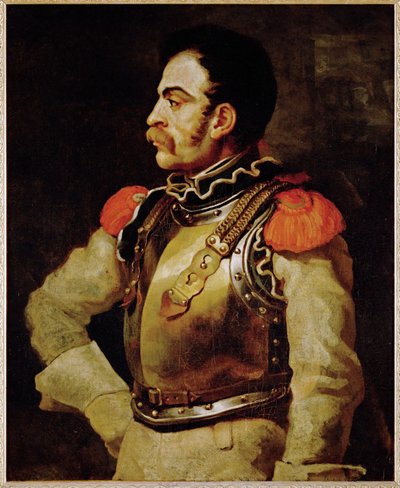 Un carabinier- en karabinjär, en italiensk polisman ... av Theodore Gericault