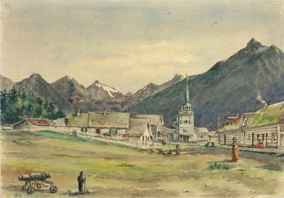 Lincoln Street, Sitka, 1887. av Theodore J. Richardson