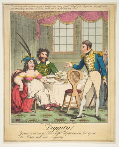 Värdighet! - Grace var i alla hennes steg. Himlen i hennes ögon, I alla hennes handlingar di..., 21 juni 1821. av Theodore Lane