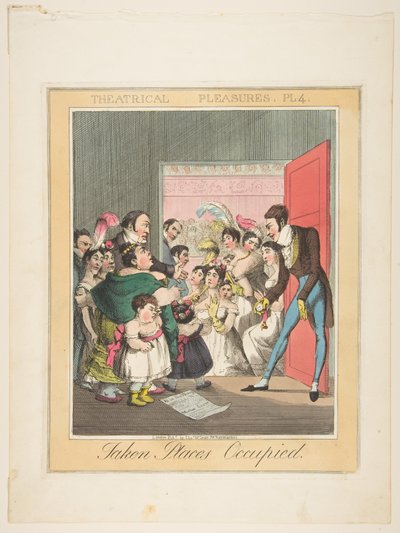 Teatrala nöjen, tavla 4: Upptagna platser, ca. 1835. av Theodore Lane