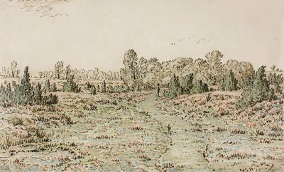 Gångstig i Barbizonnières, 1864 av Pierre Etienne Theodore Rousseau