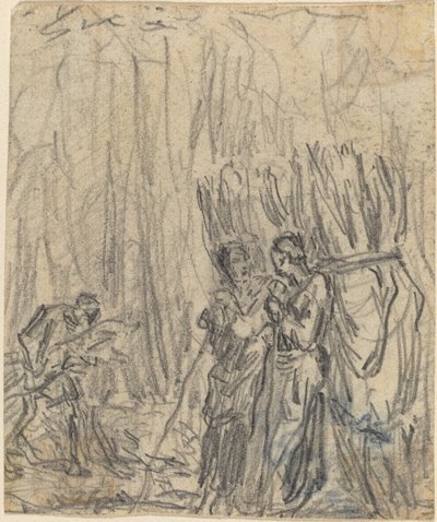 Gleaners av Theodore Rousseau
