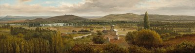 Panoramalandskap nära floden Mosel av Theodore Rousseau