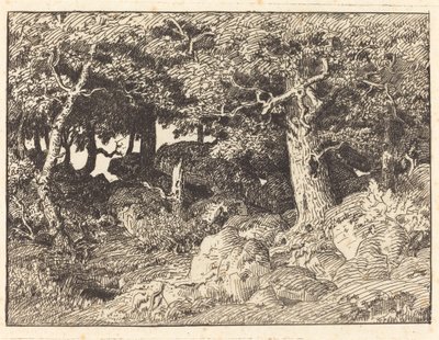 Rock Oaks av Theodore Rousseau