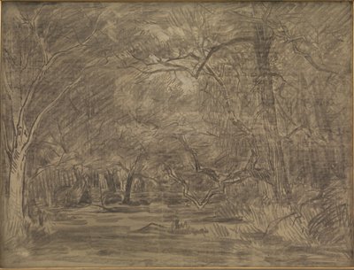 Det inre av en skog av Theodore Rousseau
