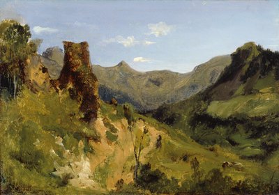 Dal i bergen i Auvergne av Theodore Rousseau