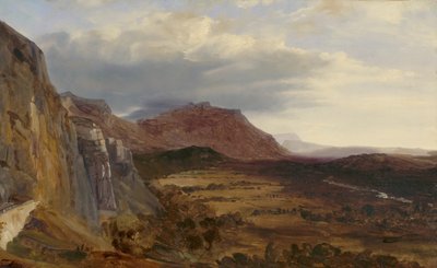 Utsikt över Saleve, nära Genève av Theodore Rousseau