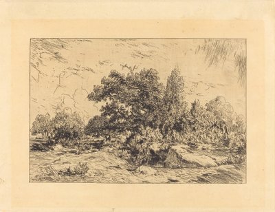 Utsikt över Plateau de Bellecroix av Theodore Rousseau