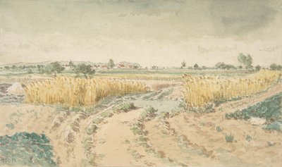 Wheatfields, 1865. av Theodore Rousseau