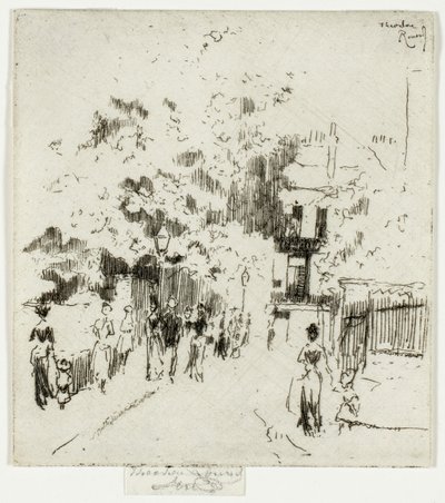 Helgdag, hörnet av Beaufort Street, Chelsea av Theodore Roussel