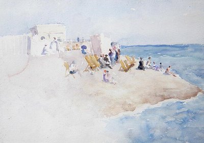 Badstation vid St. Leonards-on-Sea av Theodore Roussel