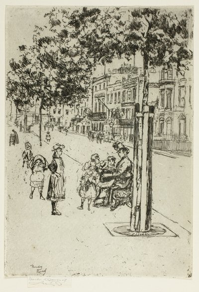 Chelsea barn, Chelsea Embankment av Theodore Roussel