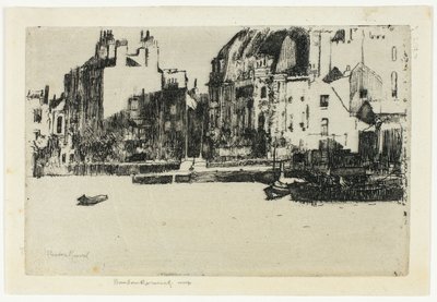 Chelsea Palaces (svartvit version) av Theodore Roussel